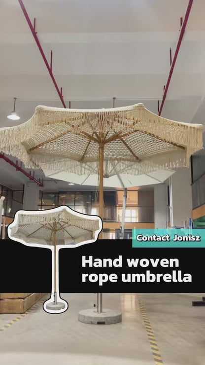Large Size Rope-Woven Umbrella