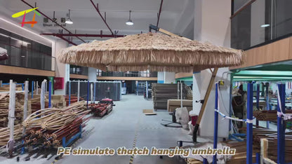 Artificial Straw PE Thatch Hanging Umbrella