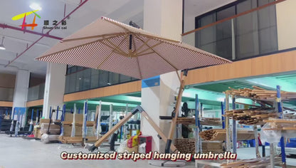 Wind Resistant Cantilever Offset Patio Umbrella