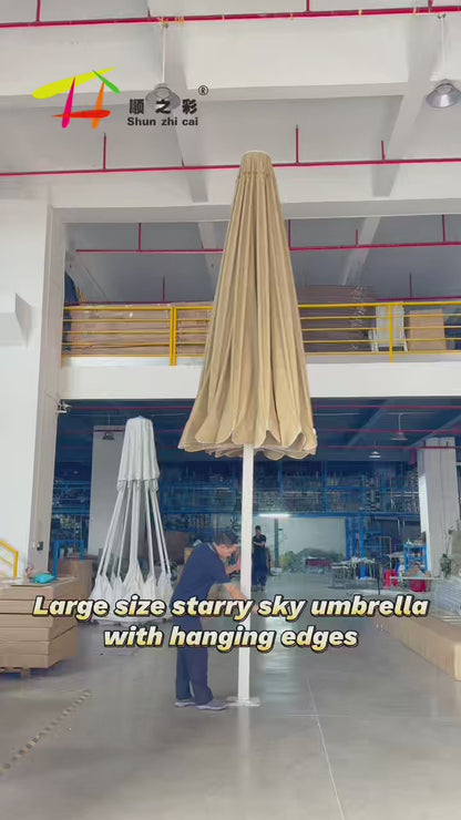 Khaki Starry Sky Umbrella