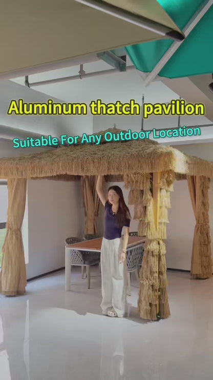 PE thatch gazebo