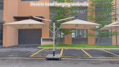 All Weather 2-Head Hanging Shade for Garden