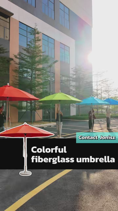 Lightweight Fiberglass Center Pole Yard Umbrella